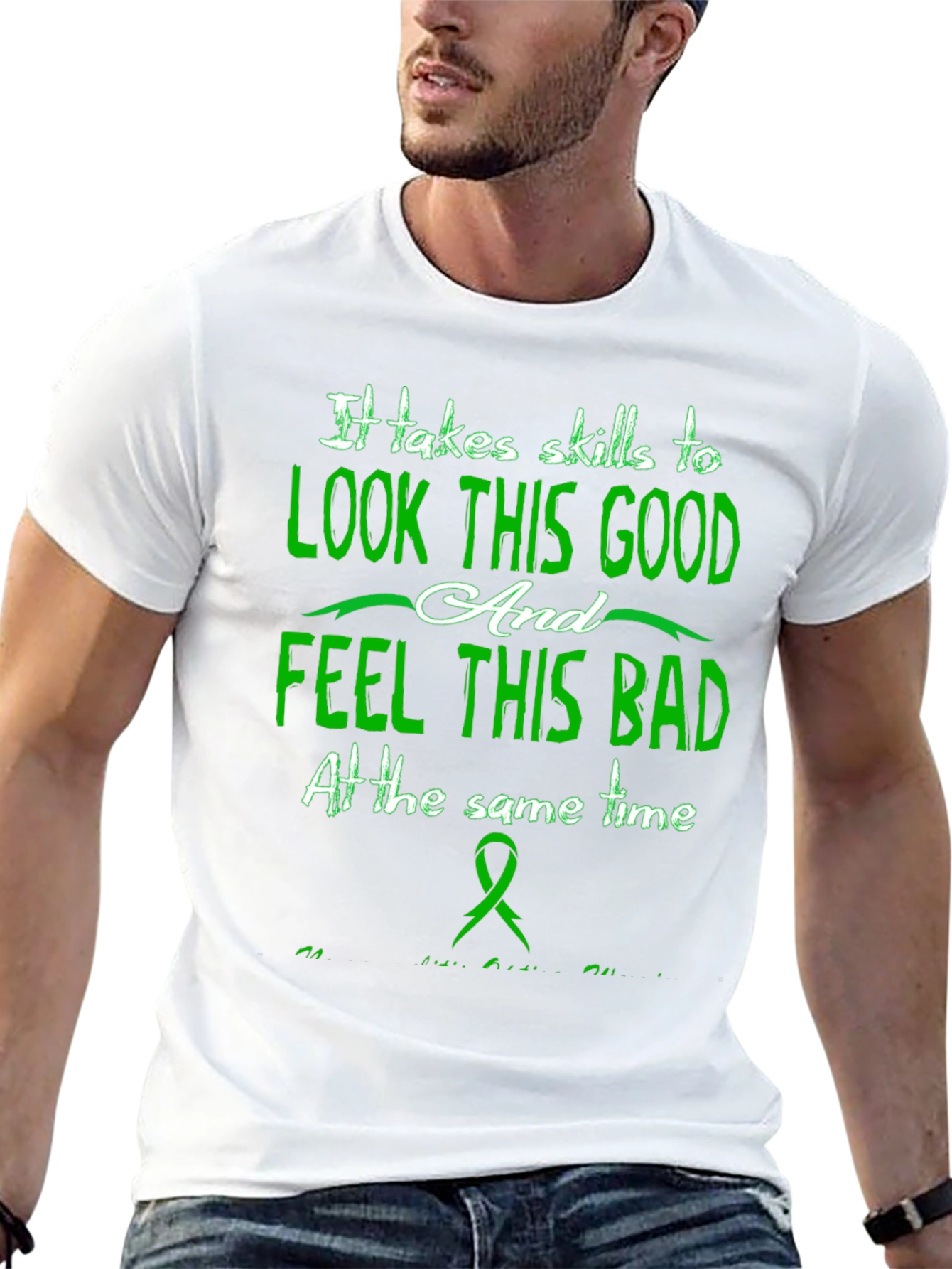 Skills to Look Good Black T-Shirt