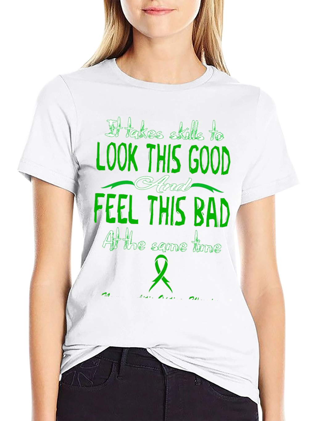 Skills to Look Good Black T-Shirt