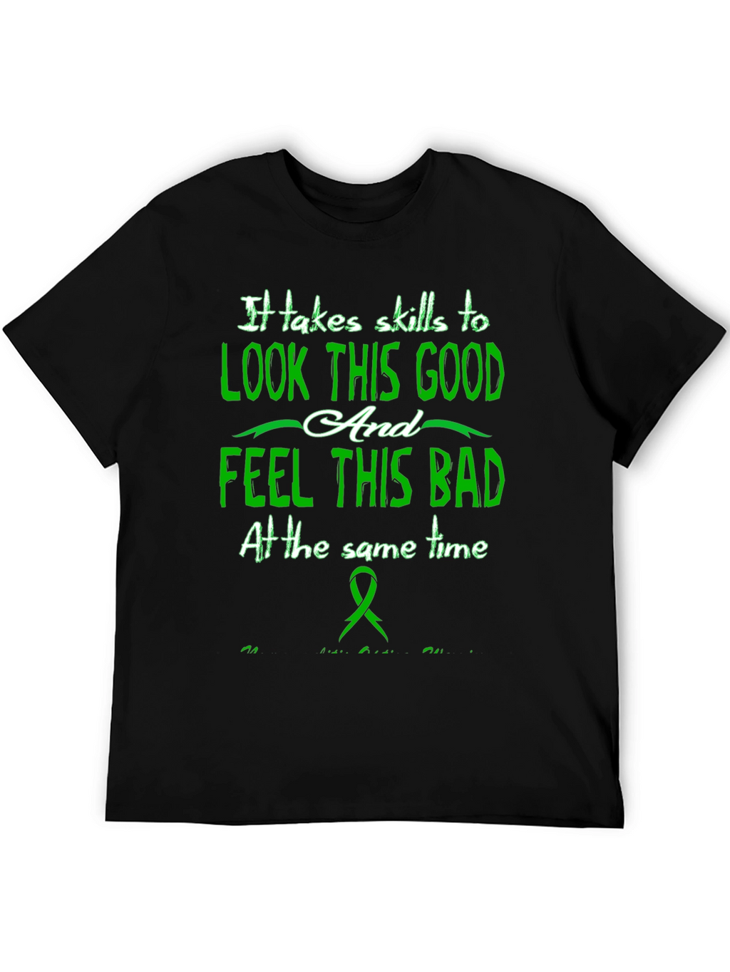 Skills to Look Good Black T-Shirt