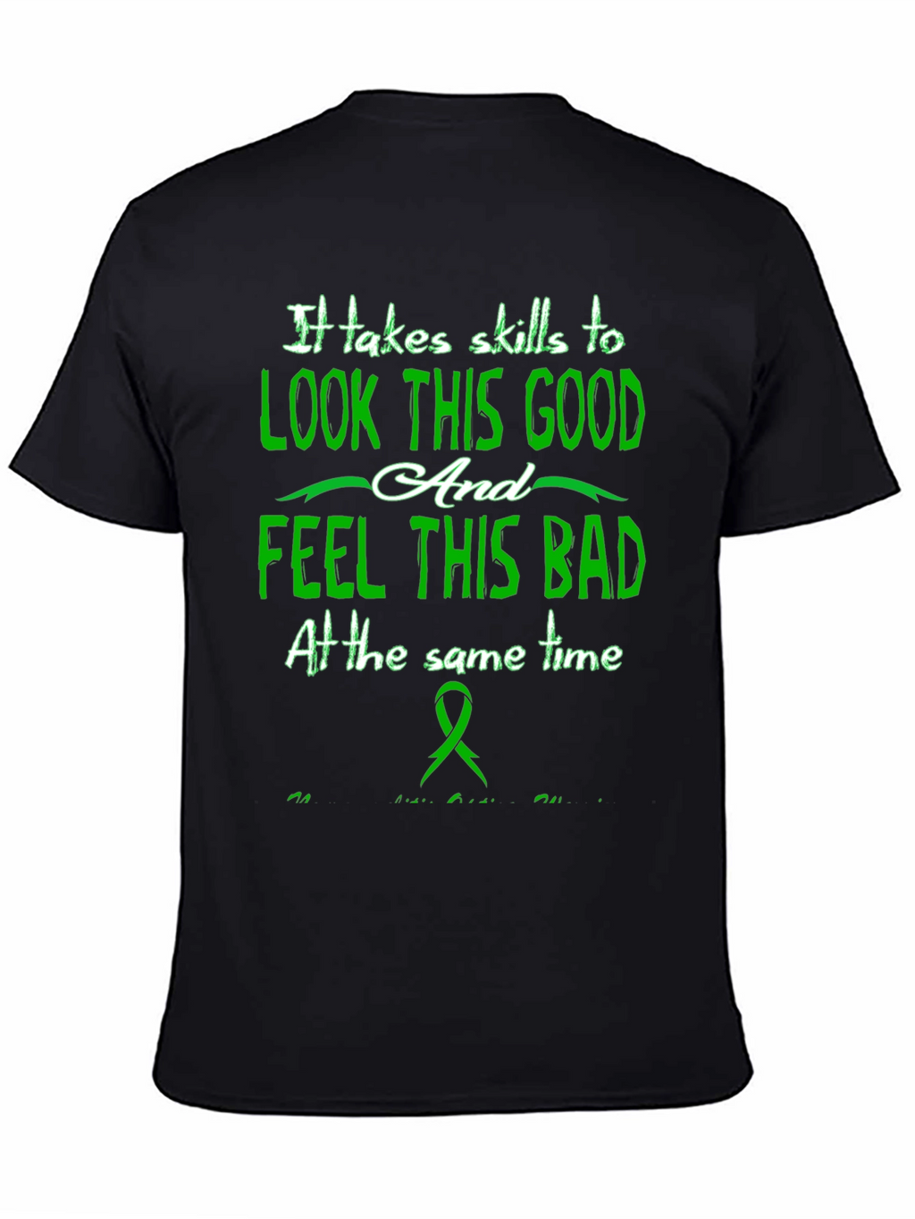 Skills to Look Good Black T-Shirt