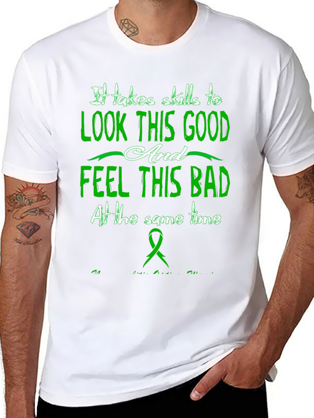 Skills to Look Good Black T-Shirt