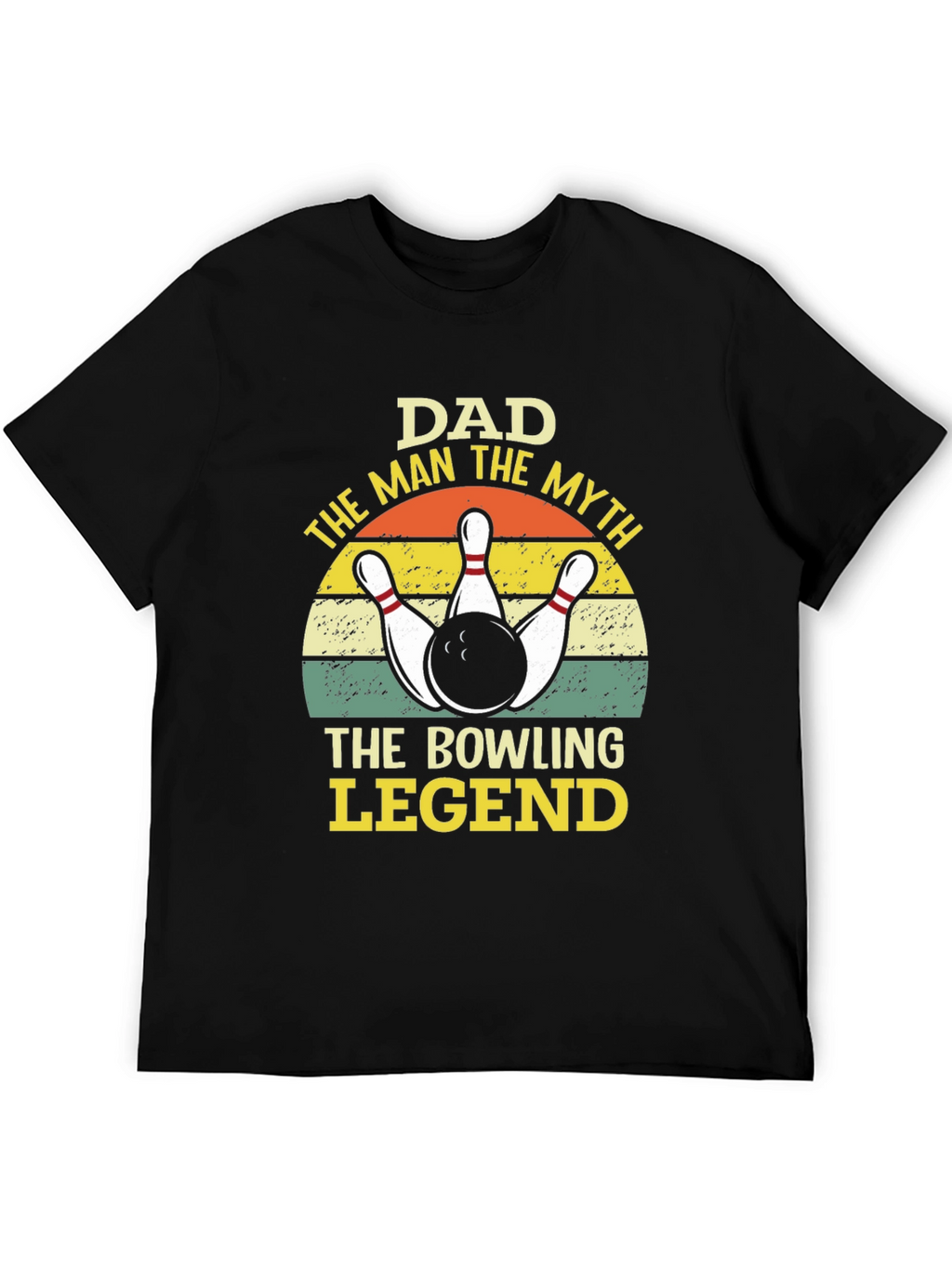 Dad Bowling Legend Graphic Tee Shirt