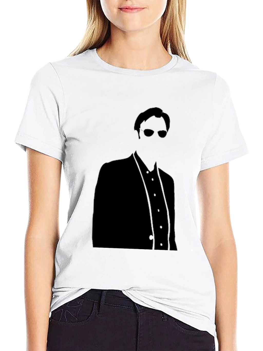 Cool Silhouette Black Graphic Tee