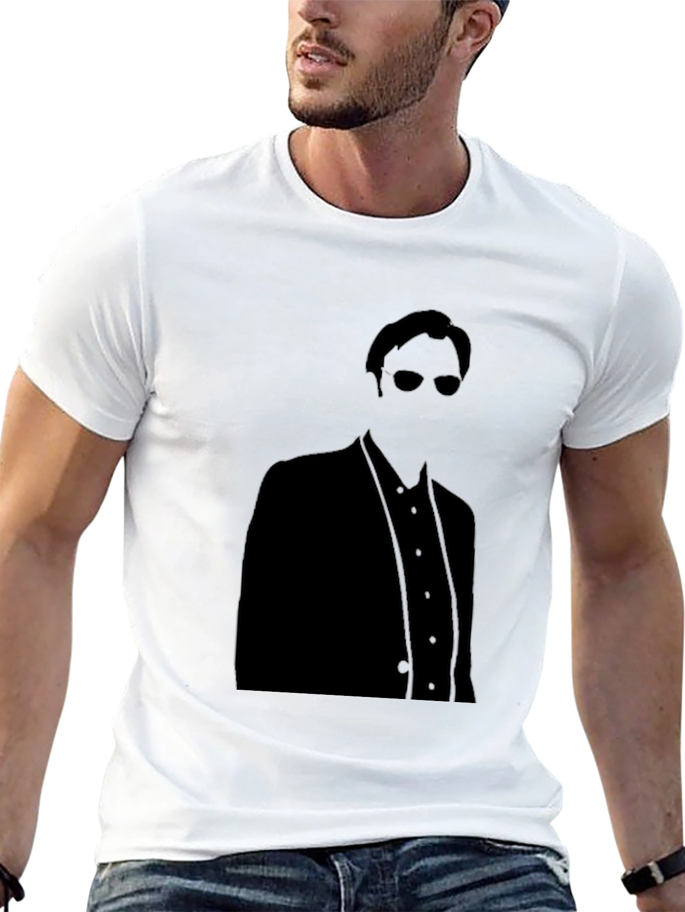 Cool Silhouette Black Graphic Tee