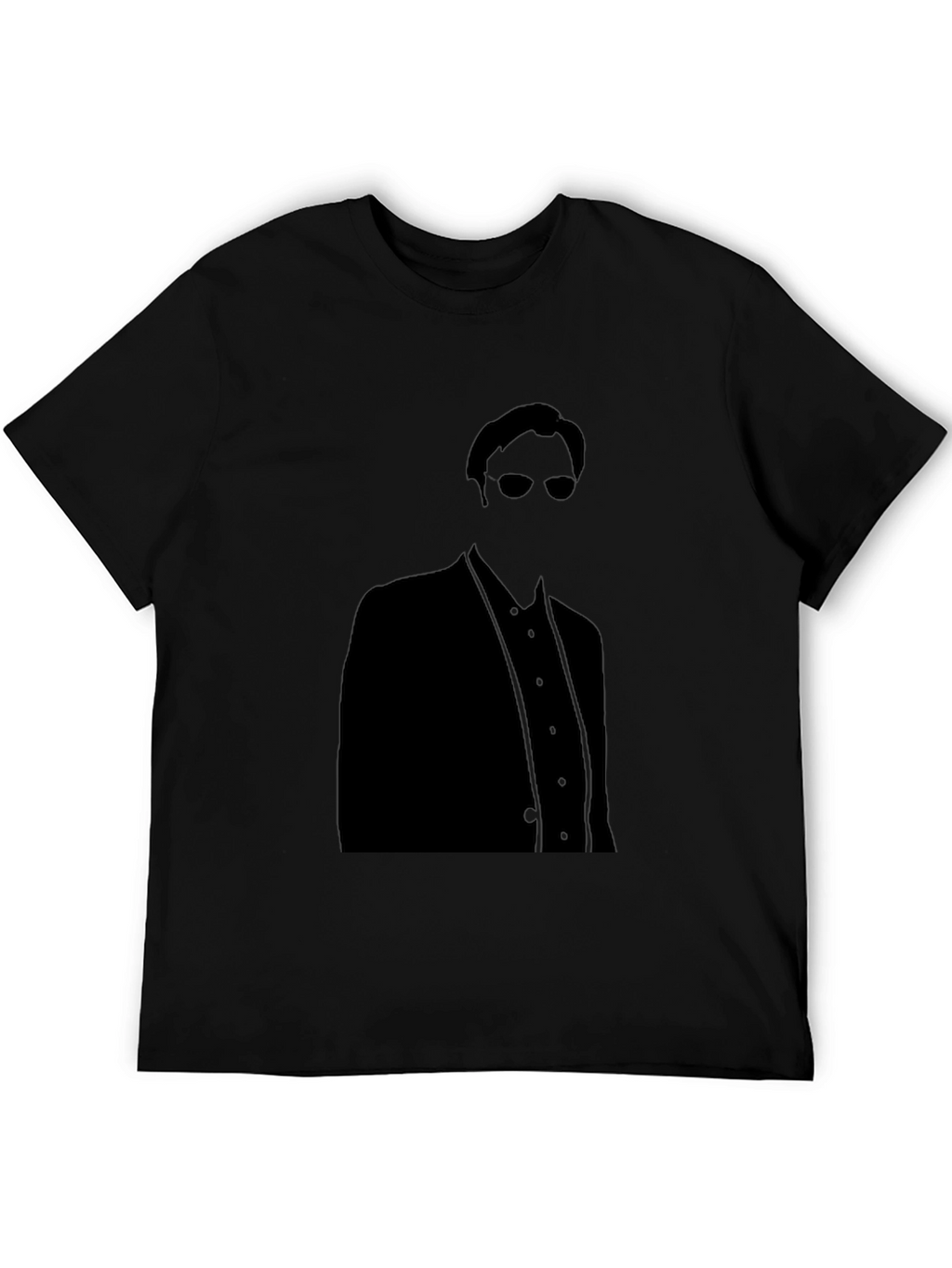 Cool Silhouette Black Graphic Tee