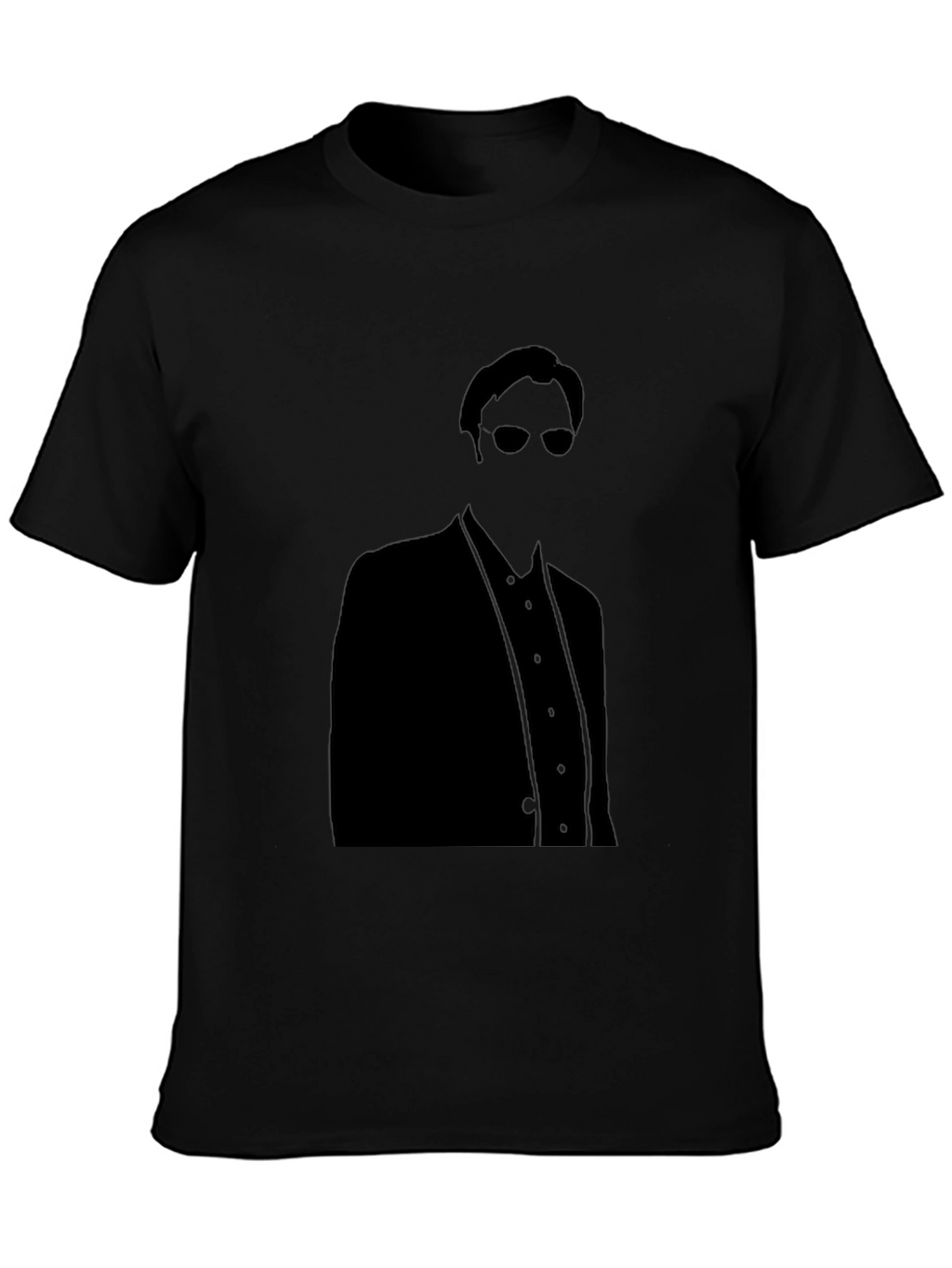 Cool Silhouette Black Graphic Tee