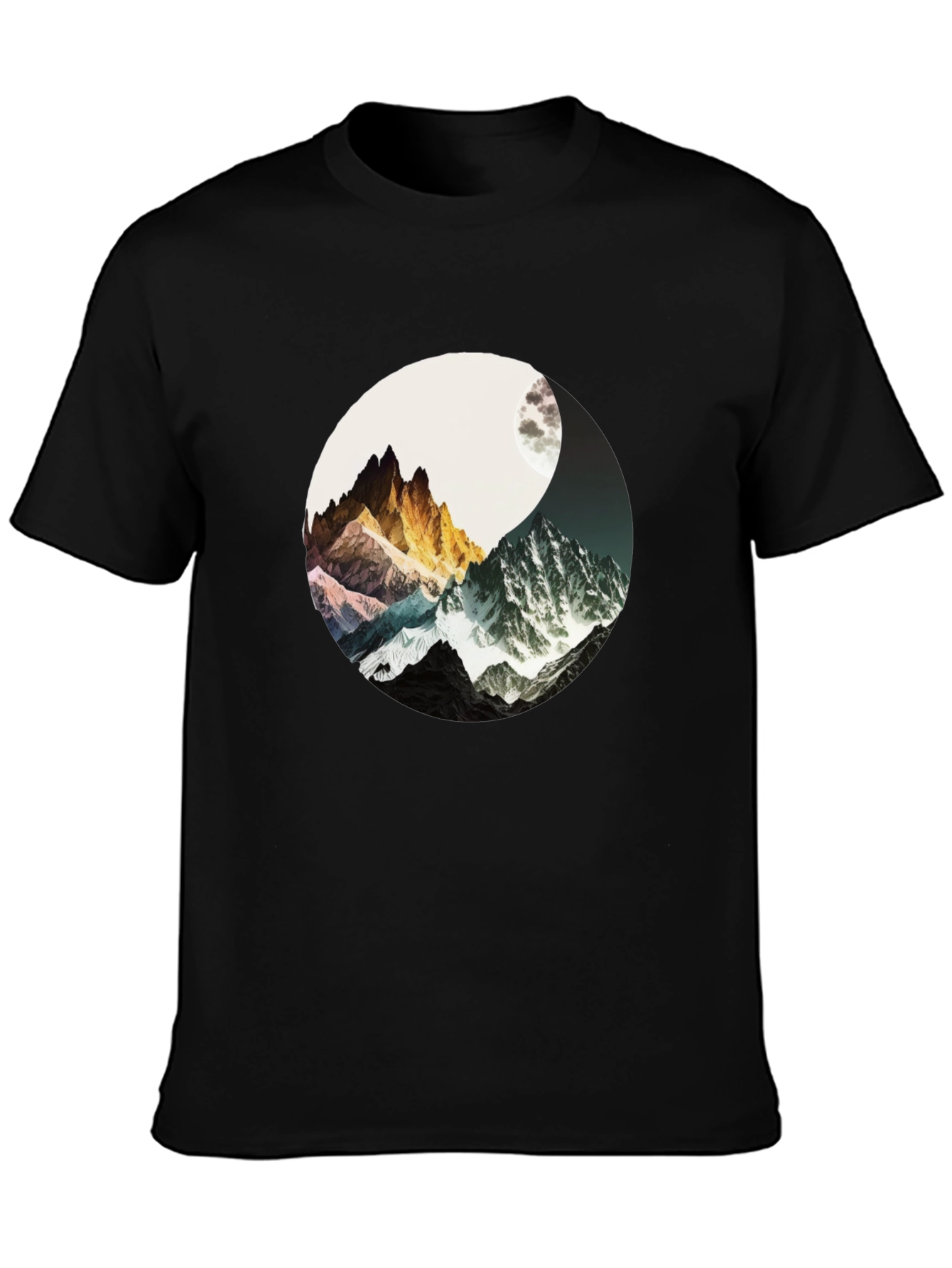 Yin Yang Mountains T-Shirt - Harmony & Adventure