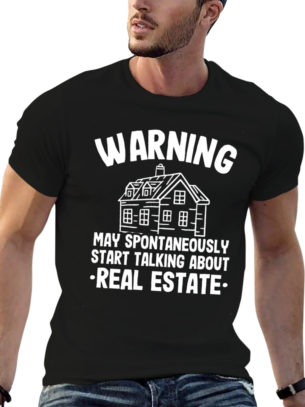 Warning: May Spontaneously Talk Real Estate T-Shirt