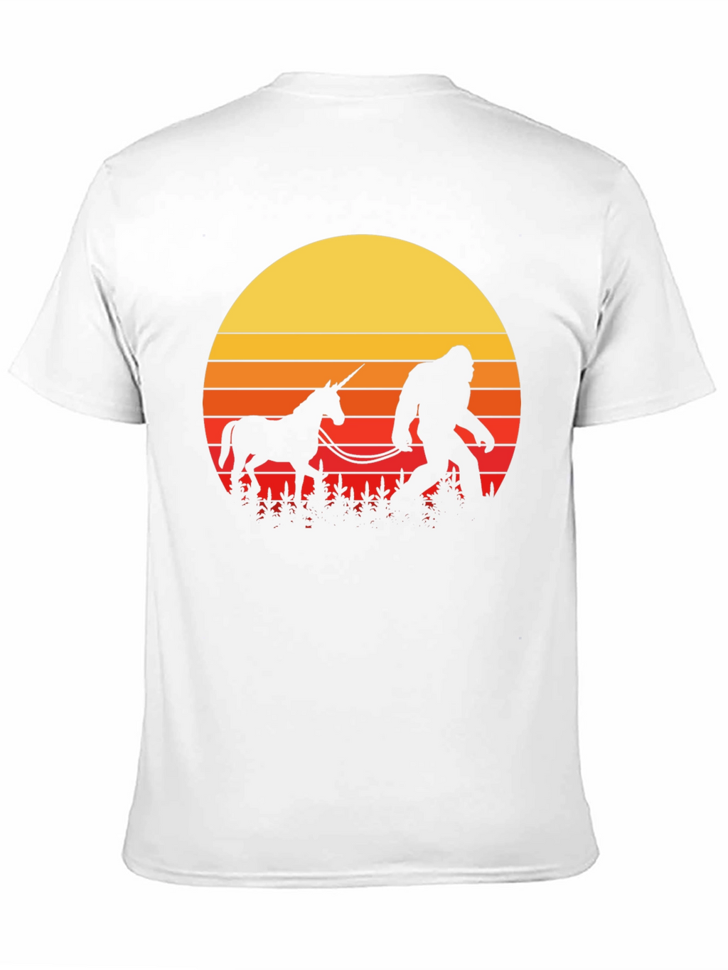 Sasquatch & Unicorn Sunset T-Shirt