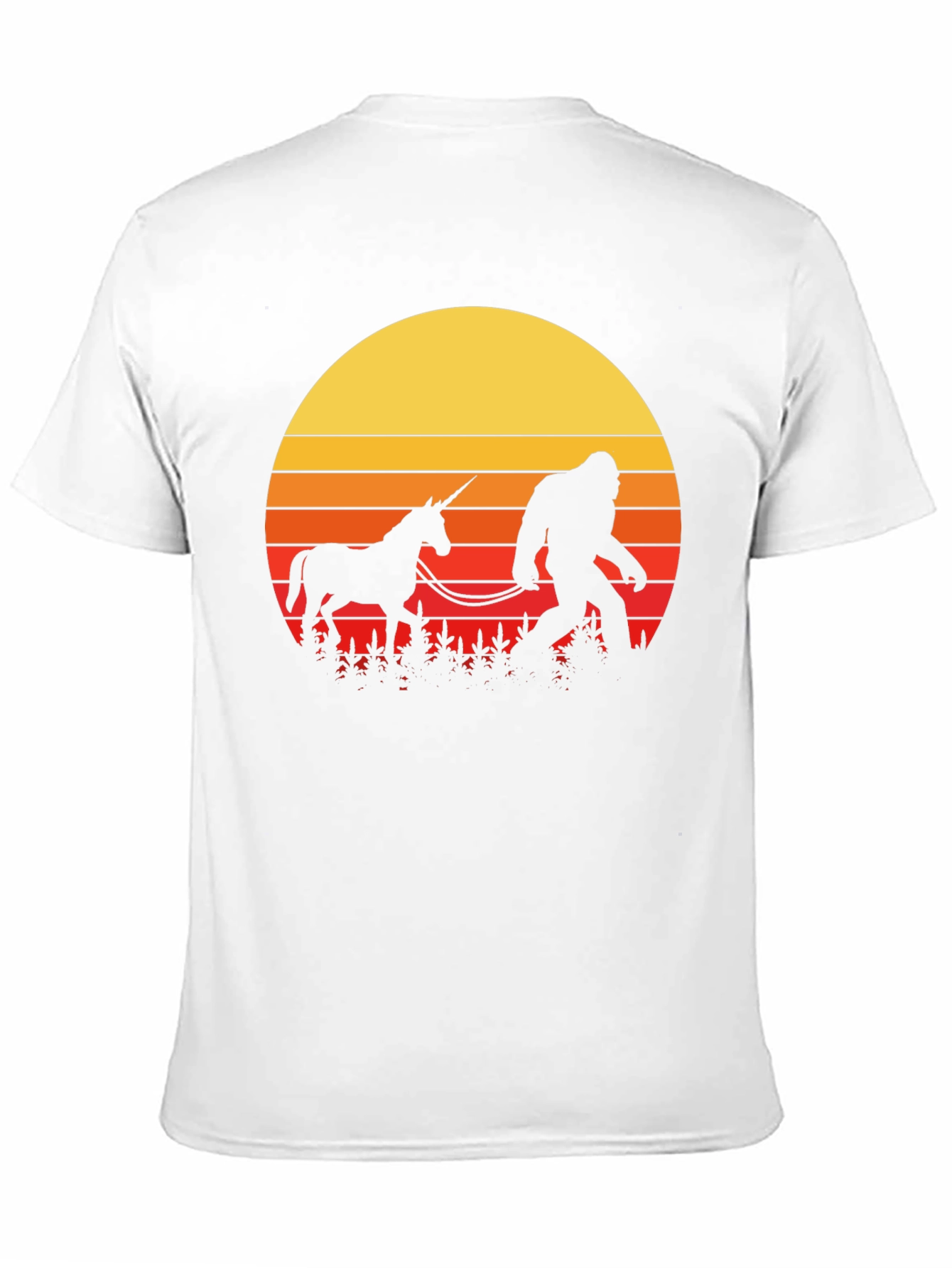 Sasquatch & Unicorn Sunset T-Shirt