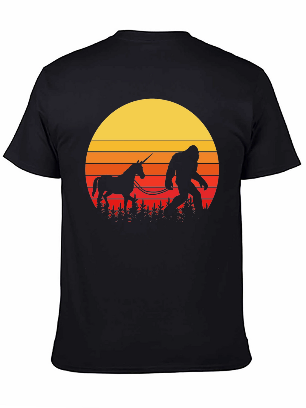 Sasquatch & Unicorn Sunset T-Shirt