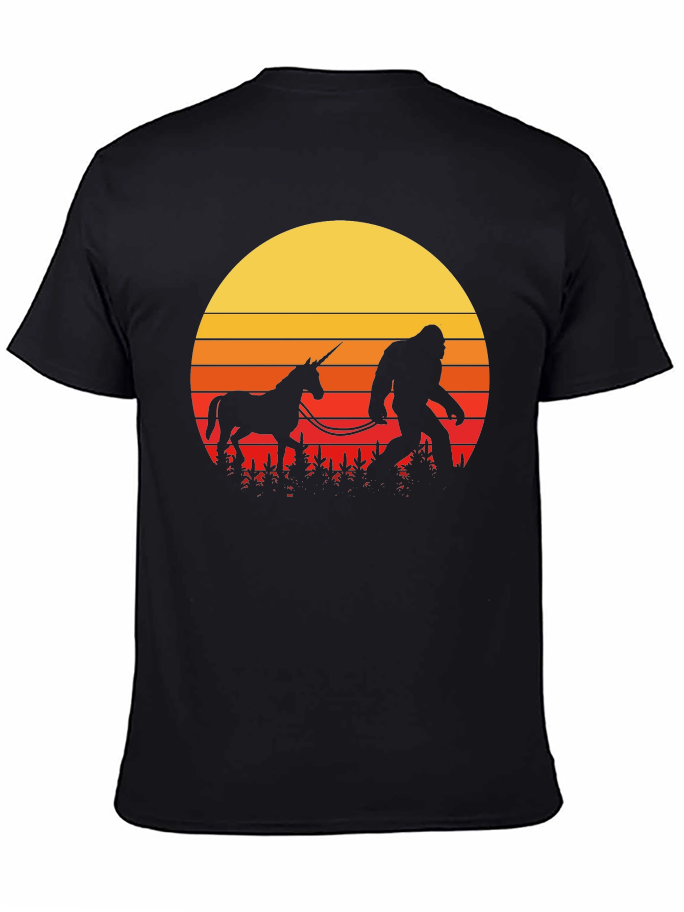 Sasquatch & Unicorn Sunset T-Shirt