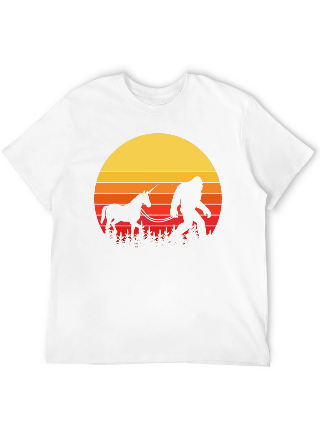 Sasquatch & Unicorn Sunset T-Shirt