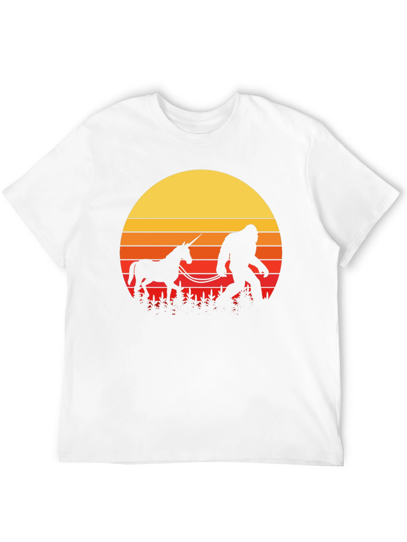 Sasquatch & Unicorn Sunset T-Shirt
