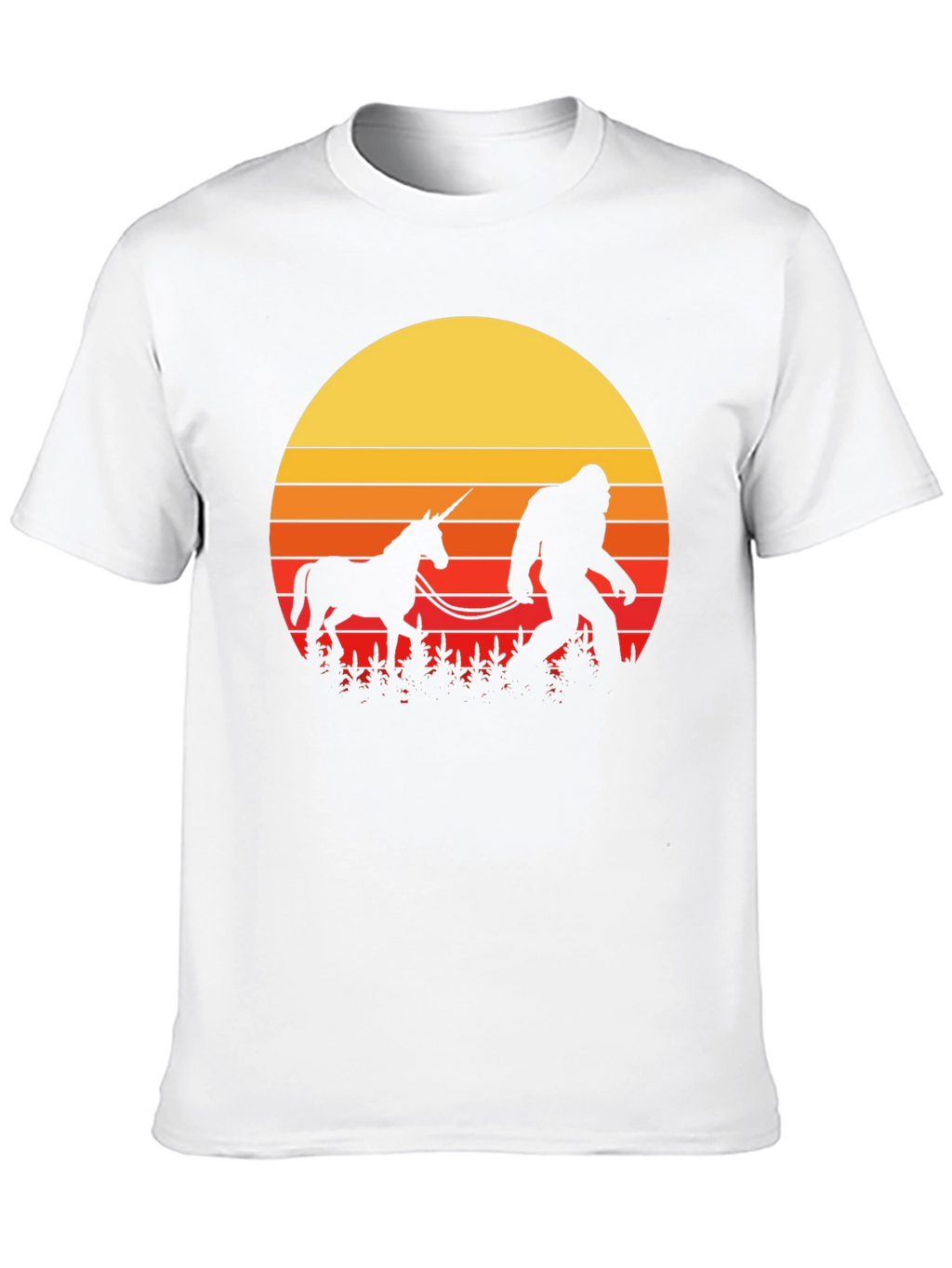Sasquatch & Unicorn Sunset T-Shirt