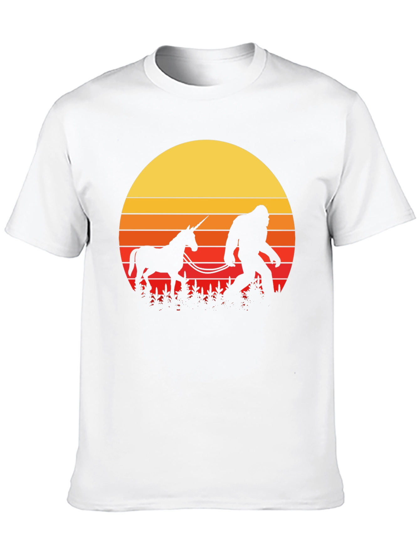 Sasquatch & Unicorn Sunset T-Shirt