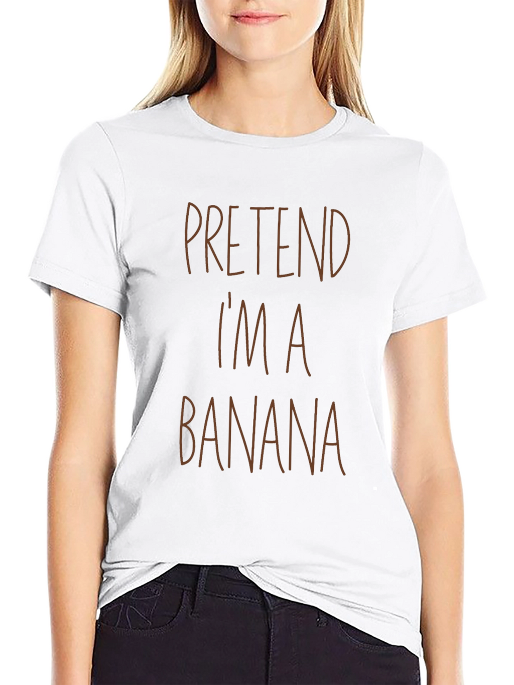 Pretend Im A Banana Black T-Shirt