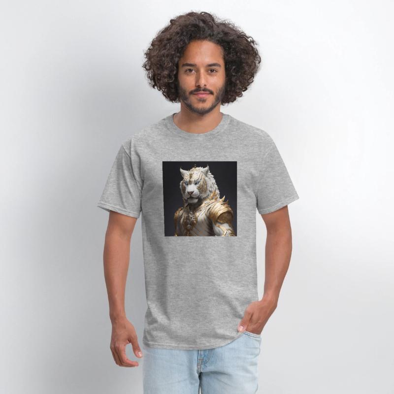 A statue of a tiger hyperdetailed fantasy