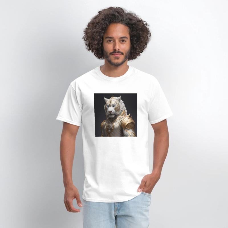 A statue of a tiger hyperdetailed fantasy