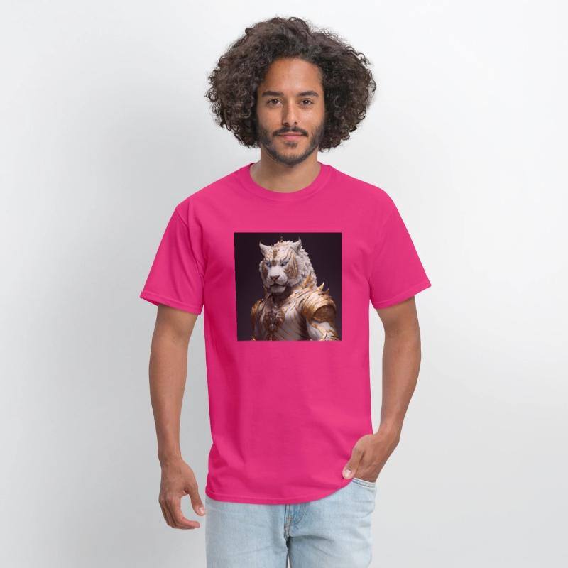 A statue of a tiger hyperdetailed fantasy