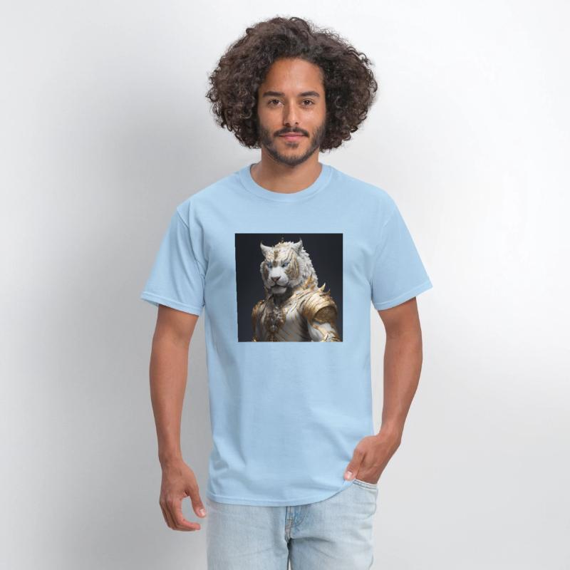 A statue of a tiger hyperdetailed fantasy