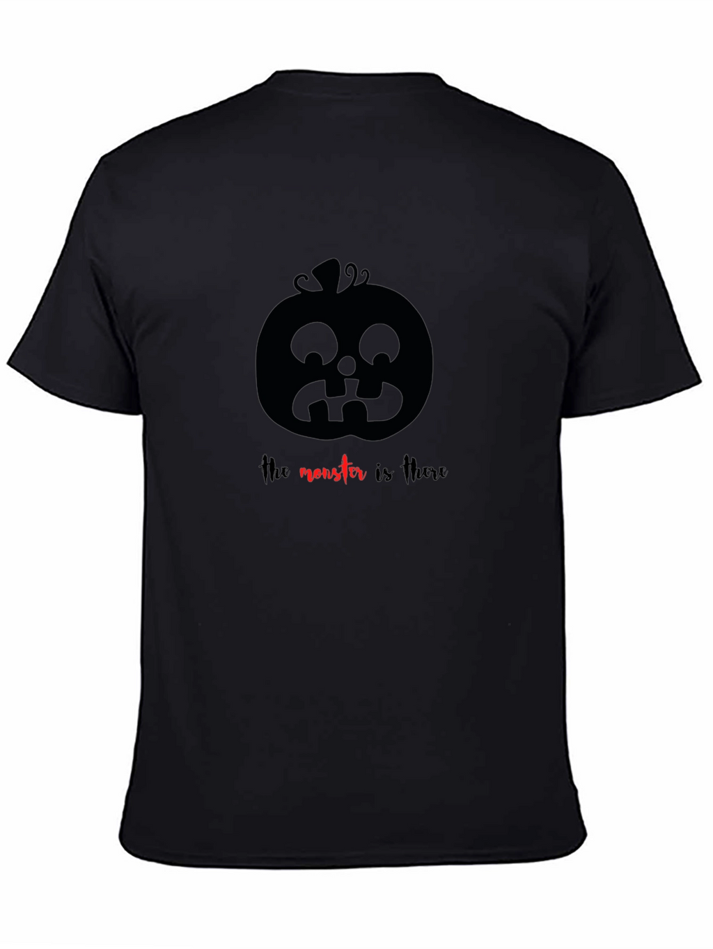 Halloween Pumpkin Graphic Tee - The Monster Is There