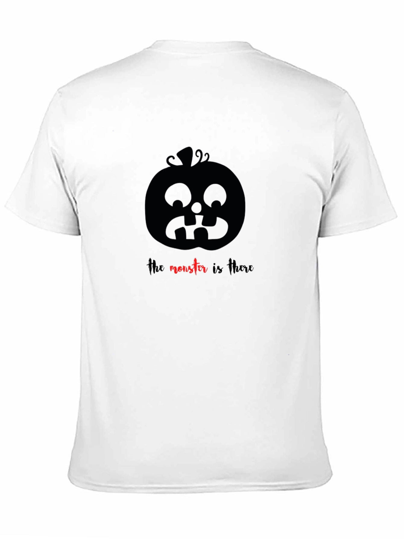 Halloween Pumpkin Graphic Tee - The Monster Is There