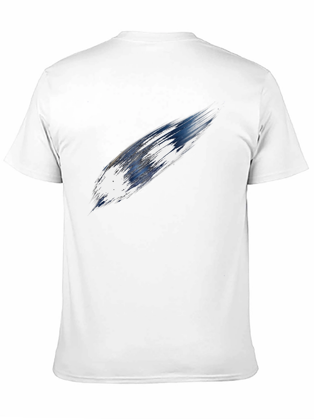 Abstract Stroke Graphic Black T-Shirt