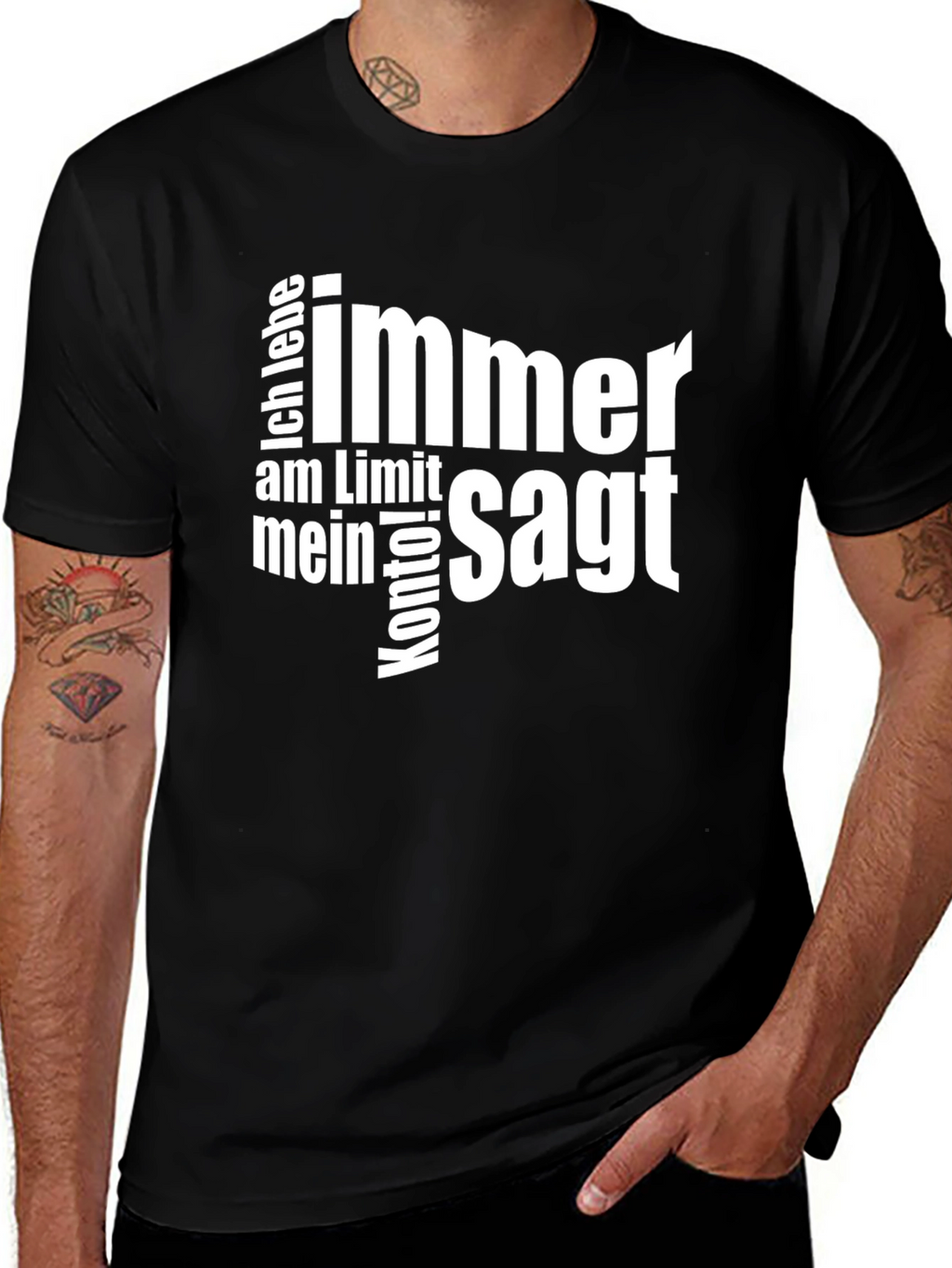 Ich Lebe Immer am Limit T-Shirt - Black