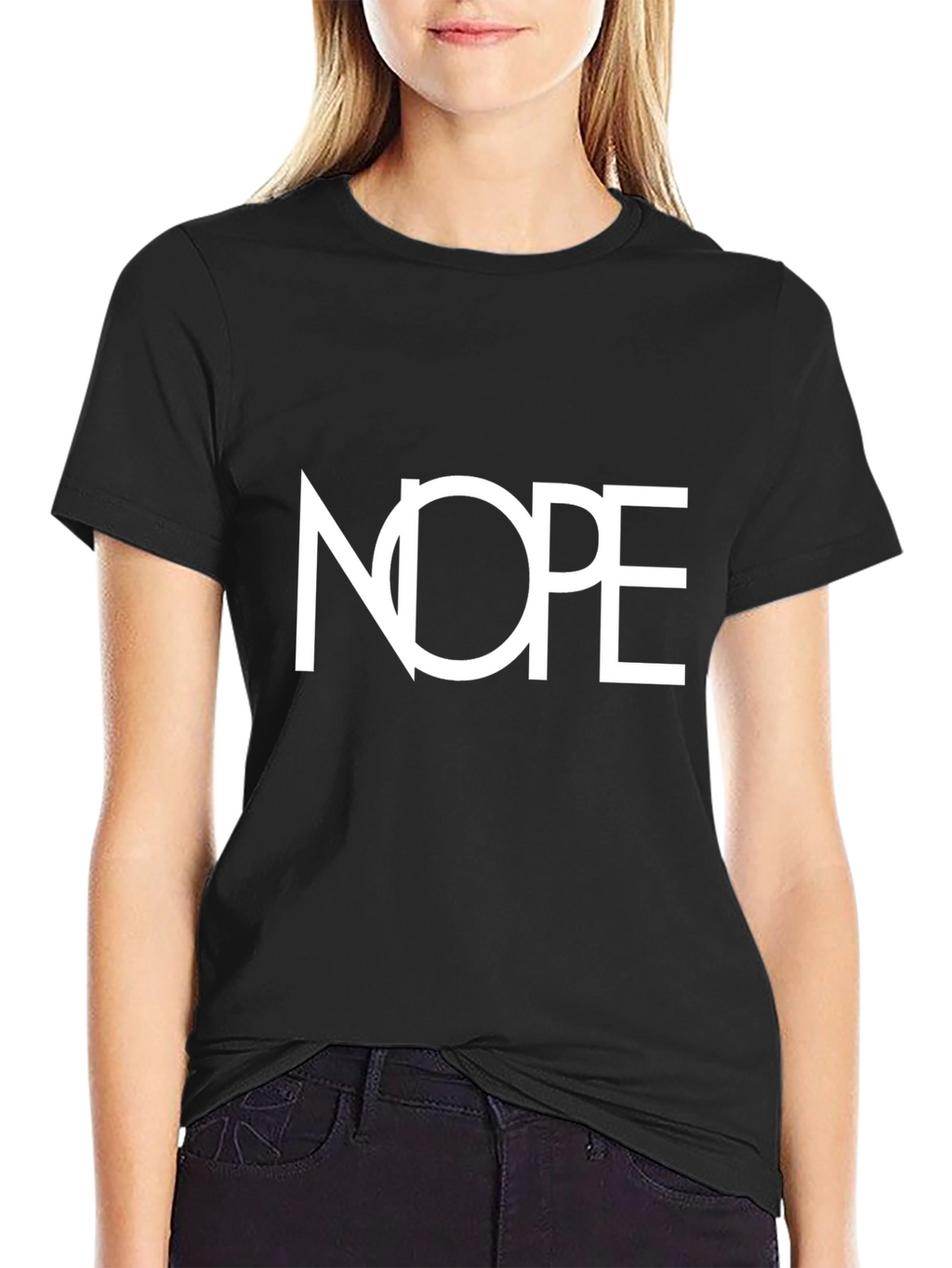 Nope Graphic T-Shirt - Mens Black Tee