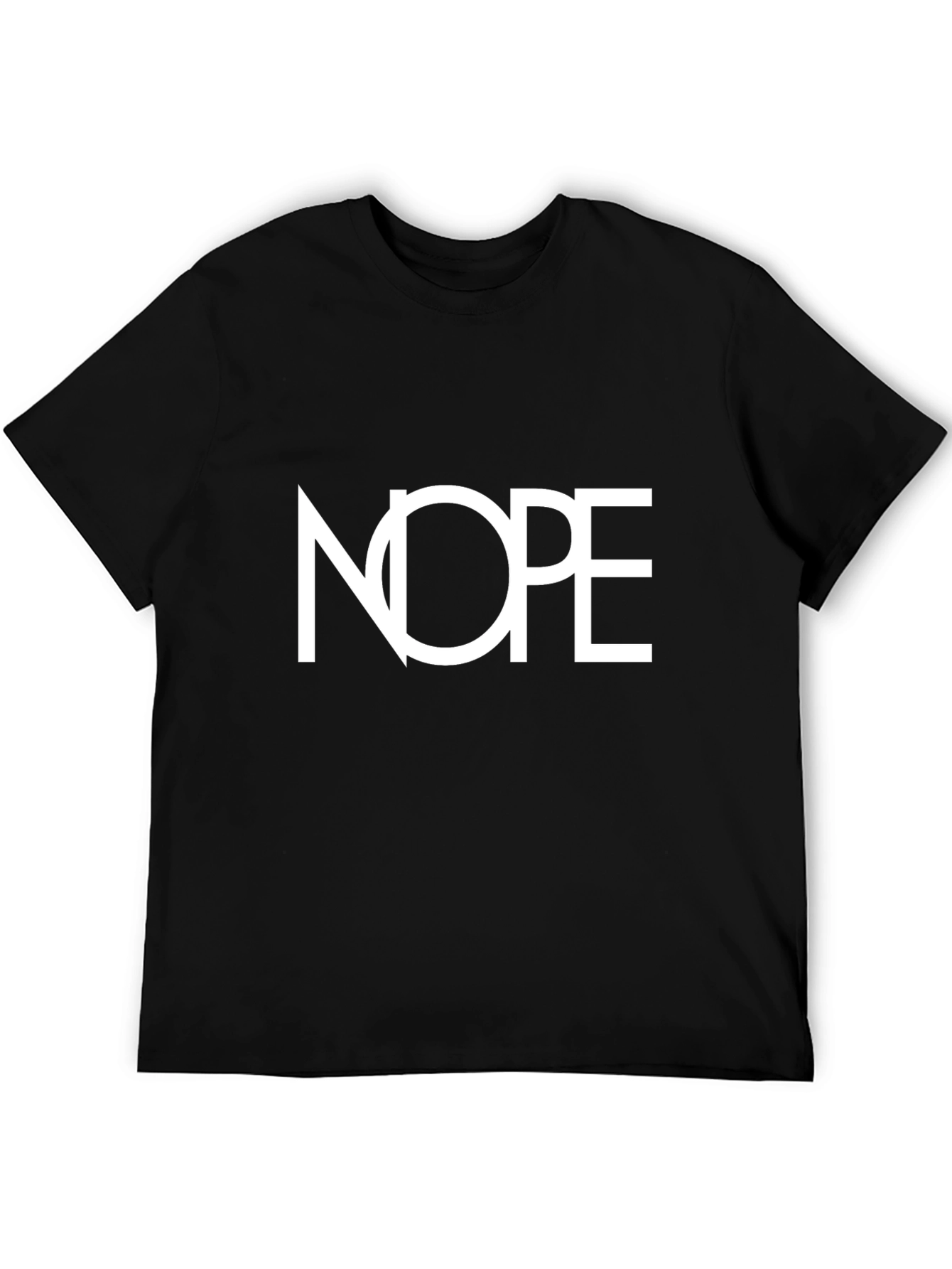 Nope Graphic T-Shirt - Mens Black Tee