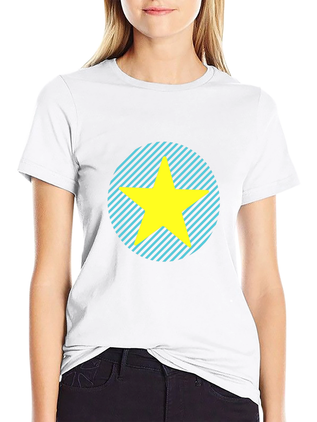 Star Graphic Tee - Casual Black T-Shirt