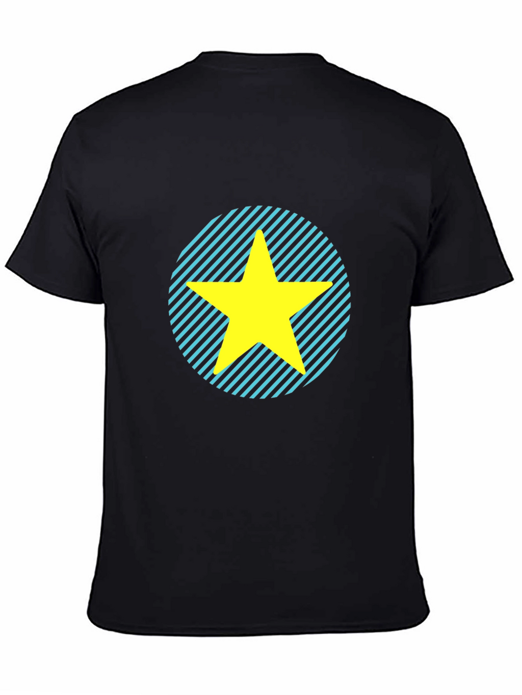 Star Graphic Tee - Casual Black T-Shirt
