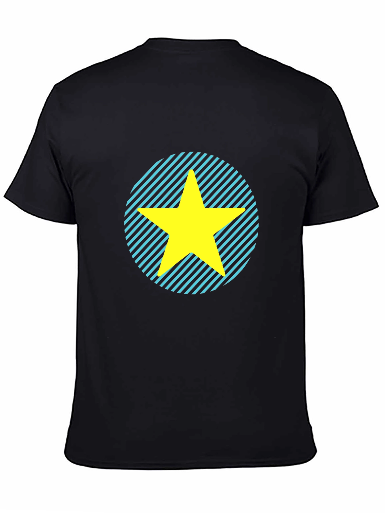 Star Graphic Tee - Casual Black T-Shirt