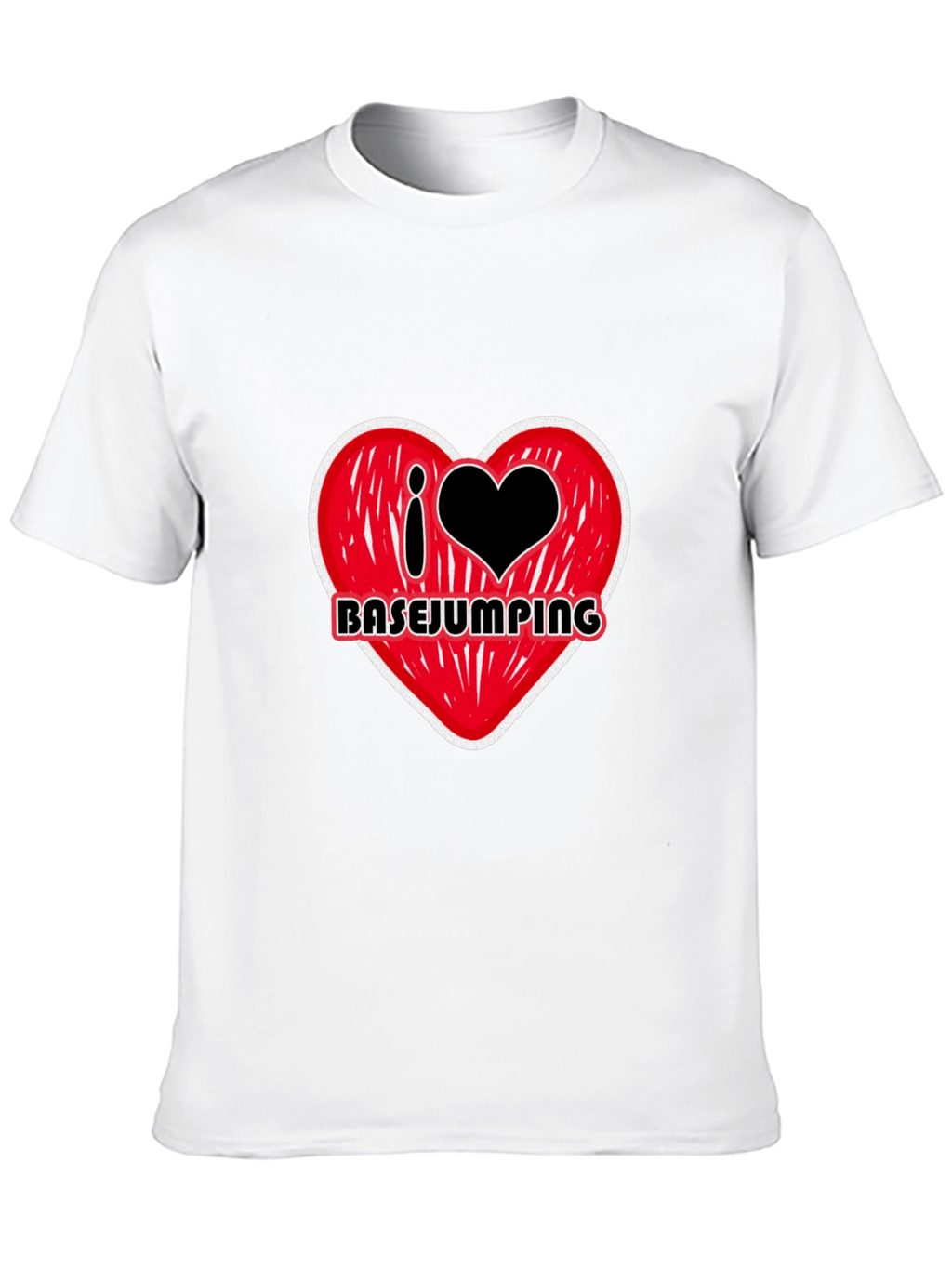 I Heart Basejumping Black T-Shirt
