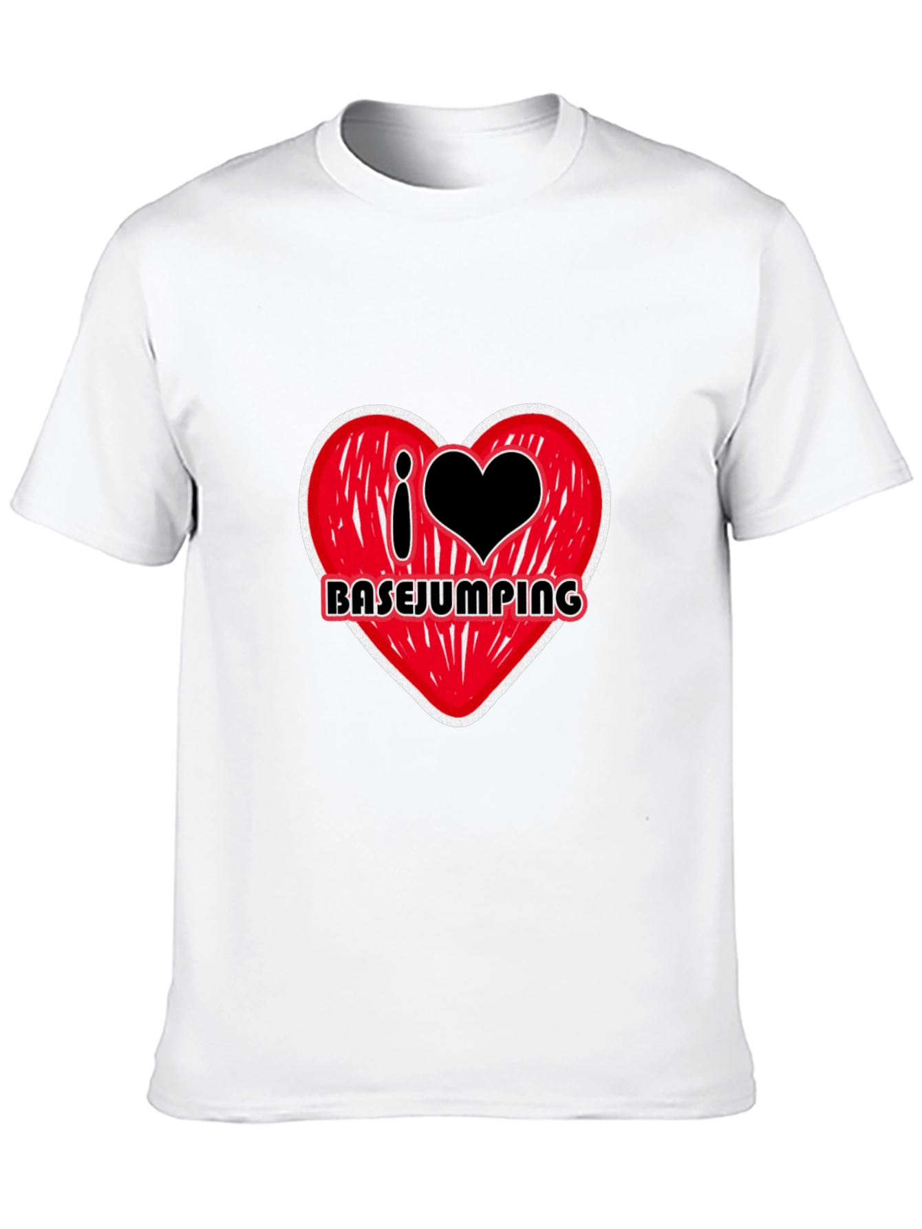 I Heart Basejumping Black T-Shirt