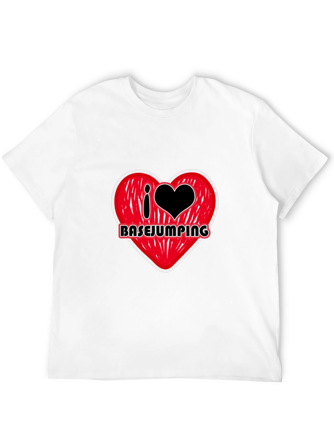 I Heart Basejumping Black T-Shirt