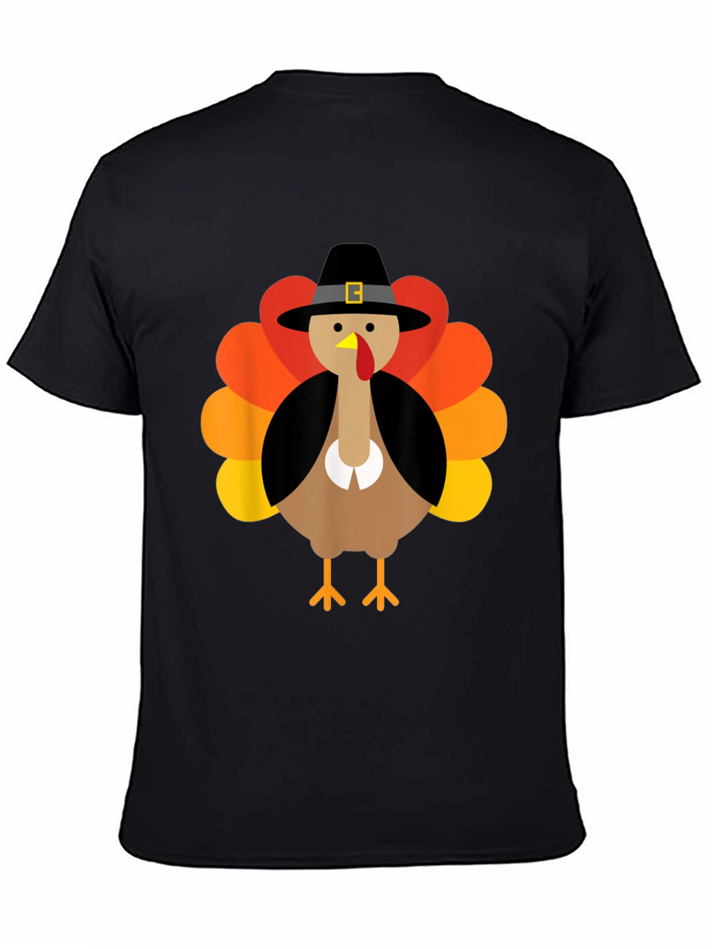 Thanksgiving Turkey Pilgrim Hat Graphic Tee