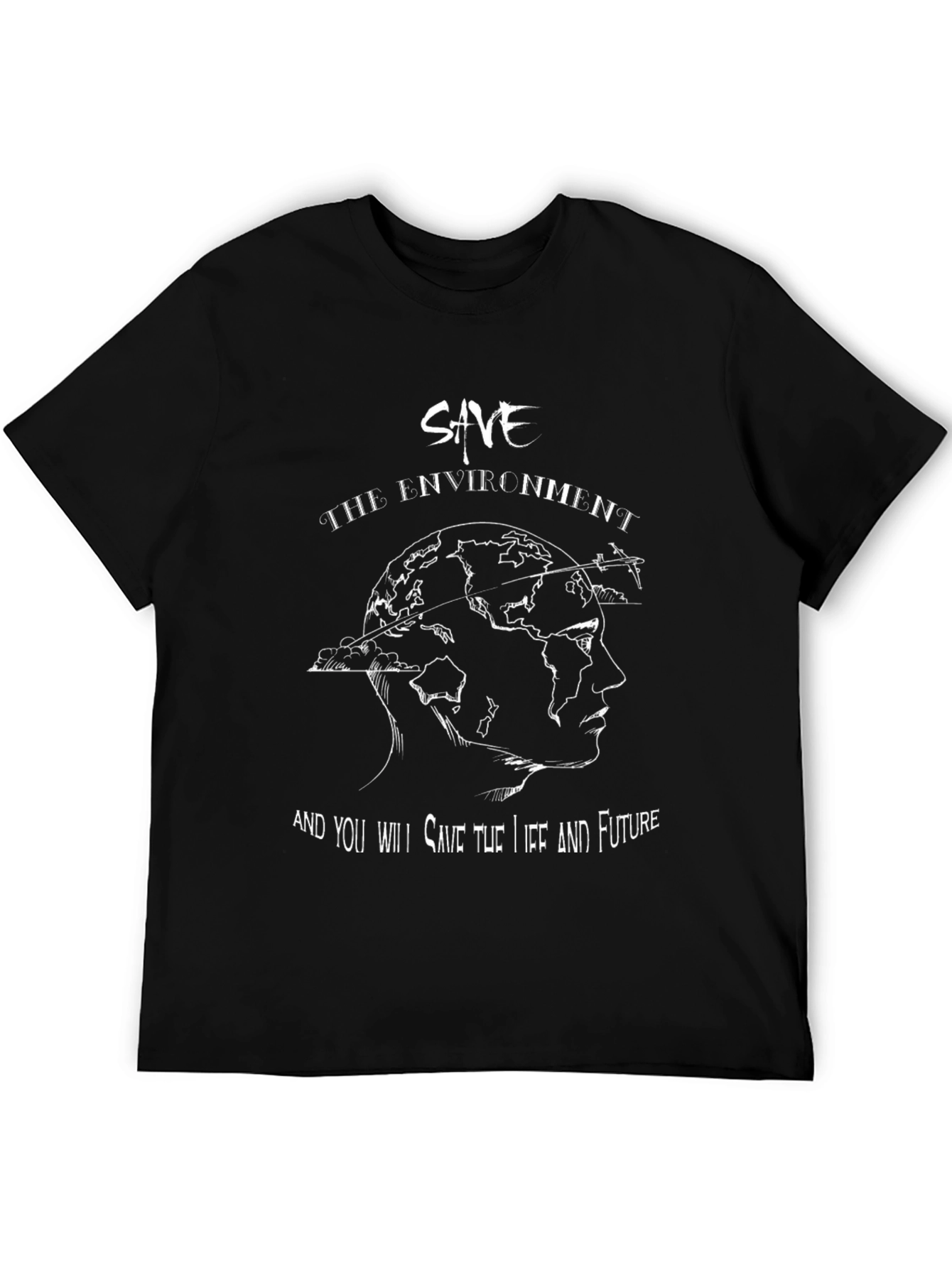 Save the Environment Graphic T-Shirt - Eco Friendly