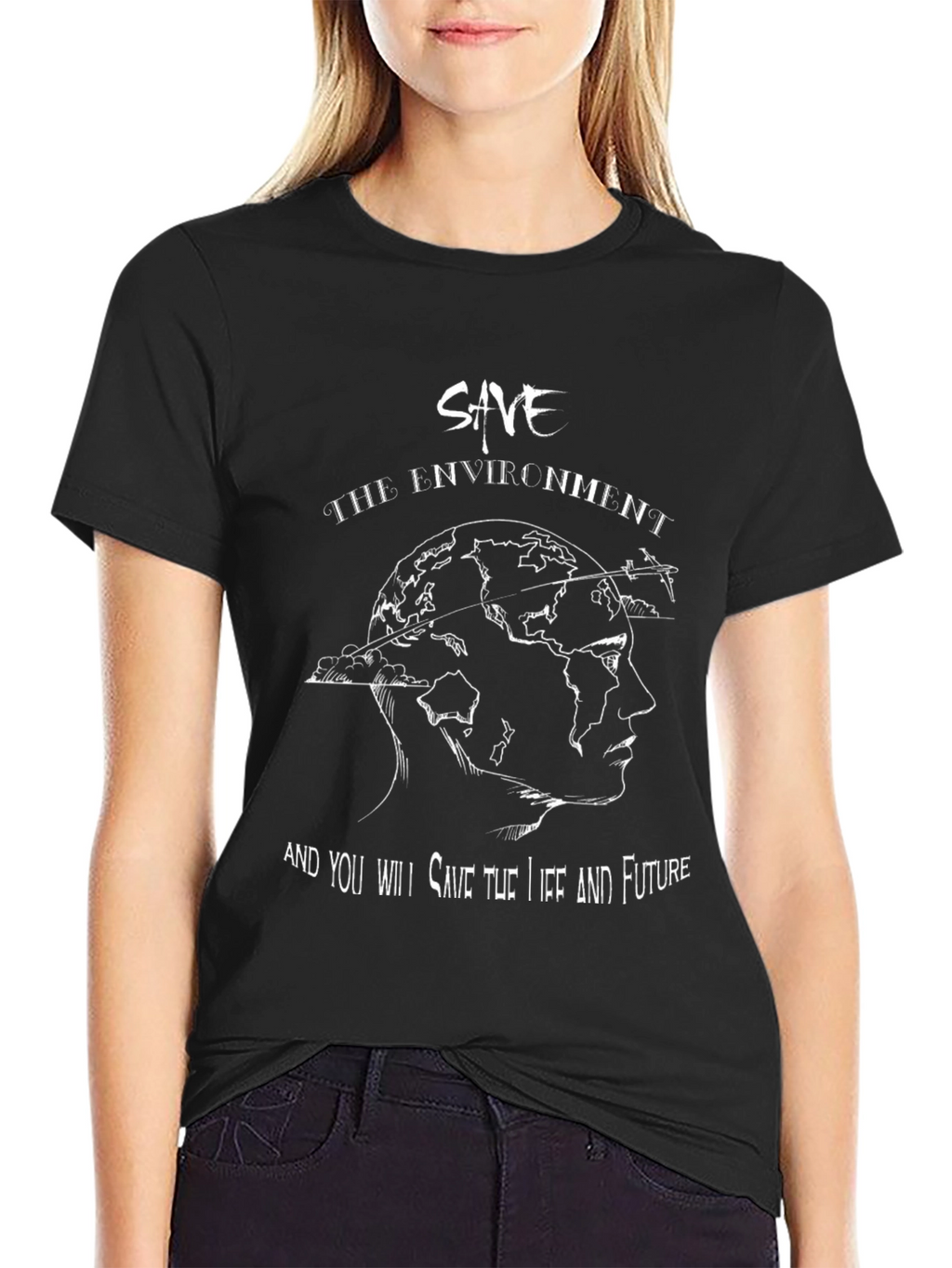 Save the Environment Graphic T-Shirt - Eco Friendly