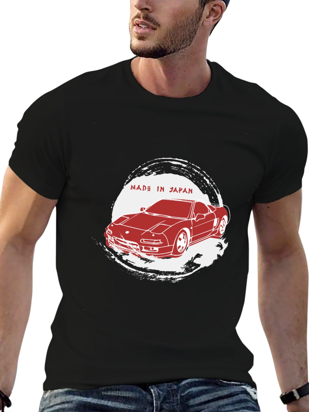 Made in Japan Car Graphic Tee - Black