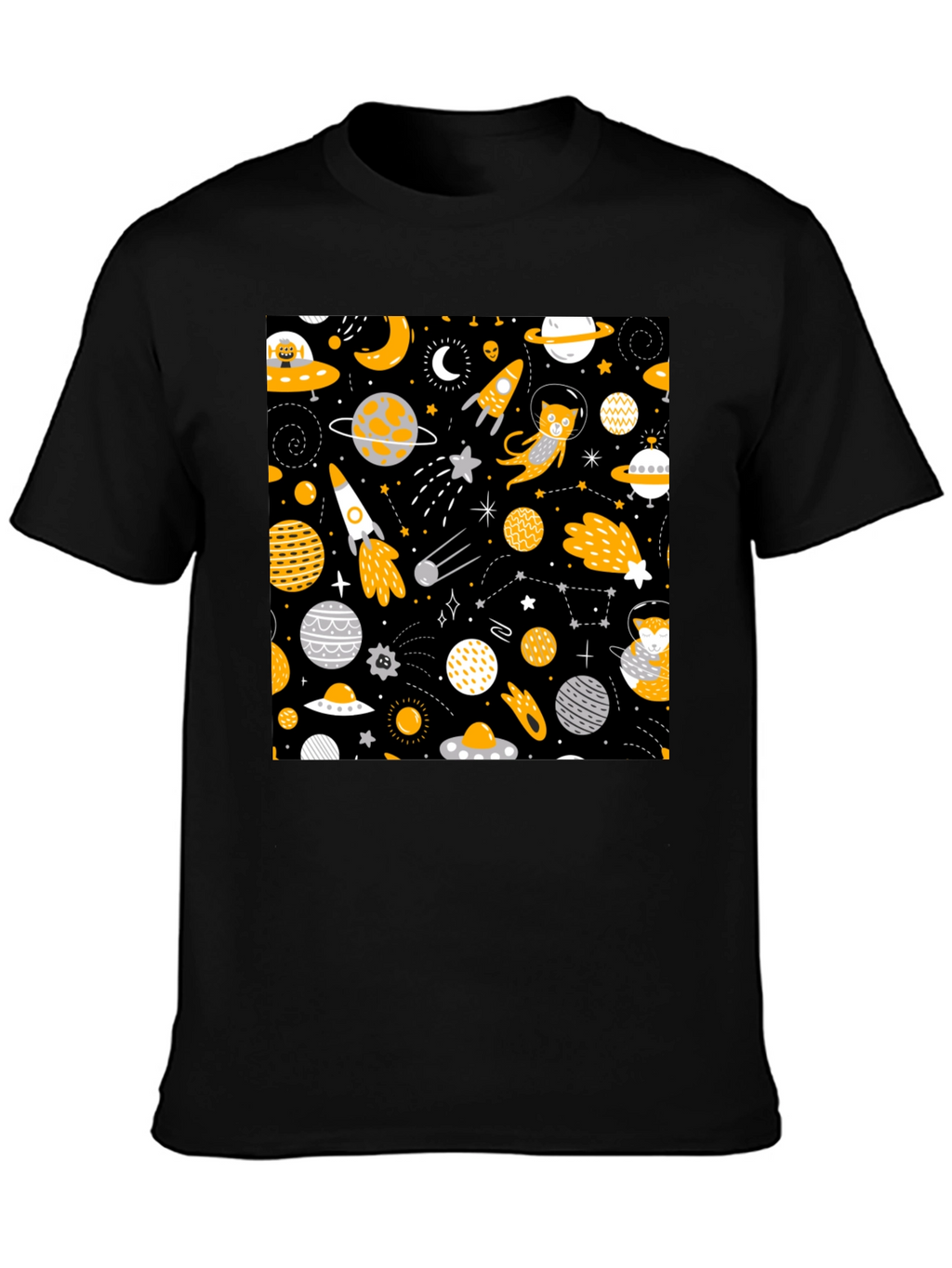 Space Cat Graphic T-Shirt