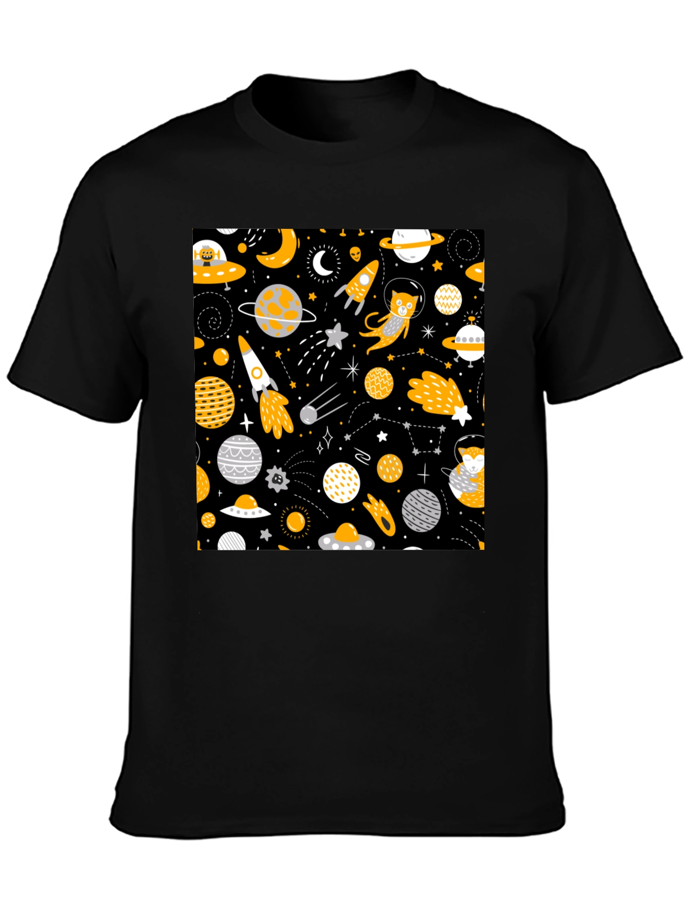 Space Cat Graphic T-Shirt