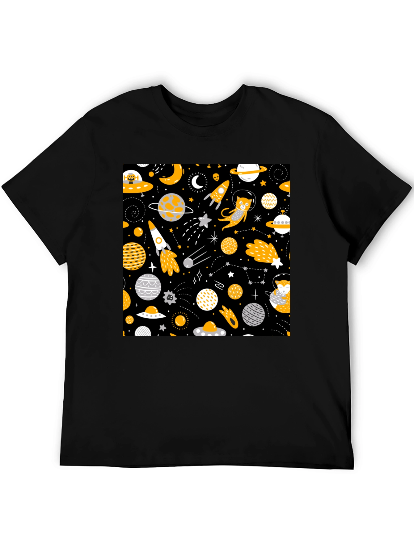 Space Cat Graphic T-Shirt