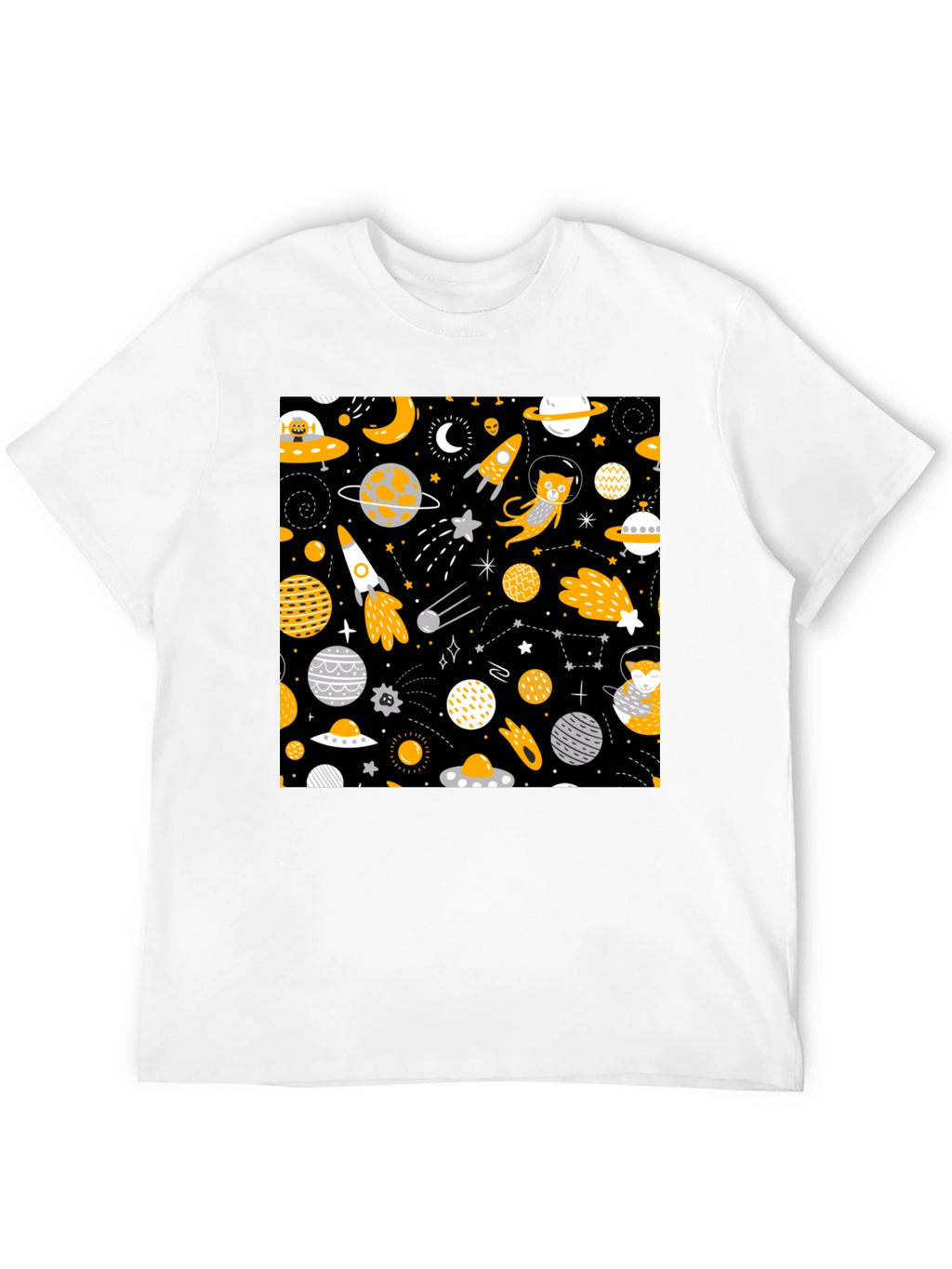Space Cat Graphic T-Shirt