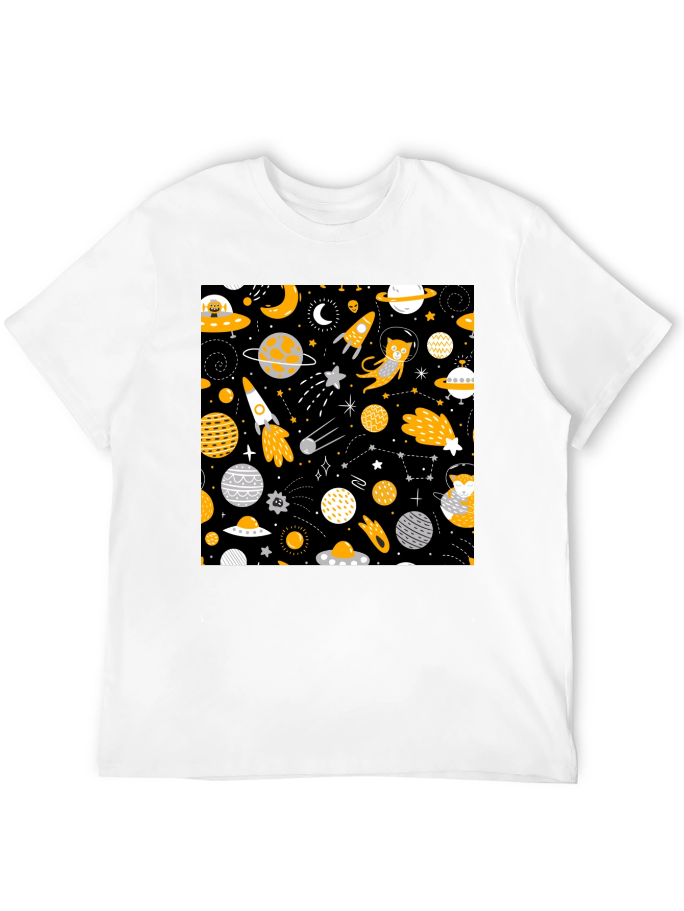 Space Cat Graphic T-Shirt