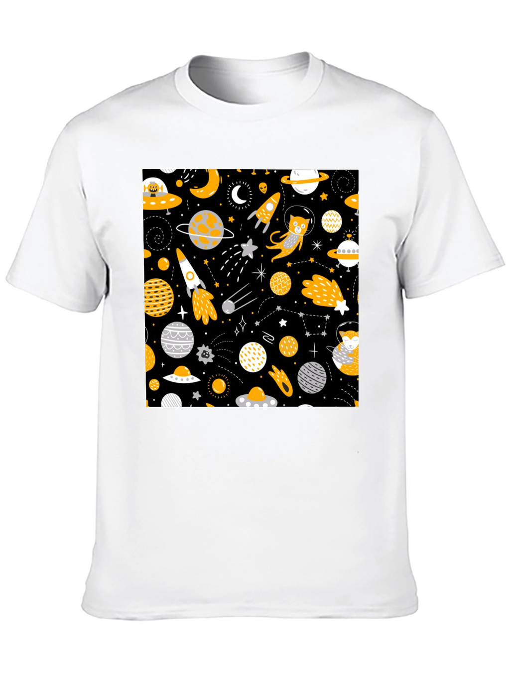 Space Cat Graphic T-Shirt