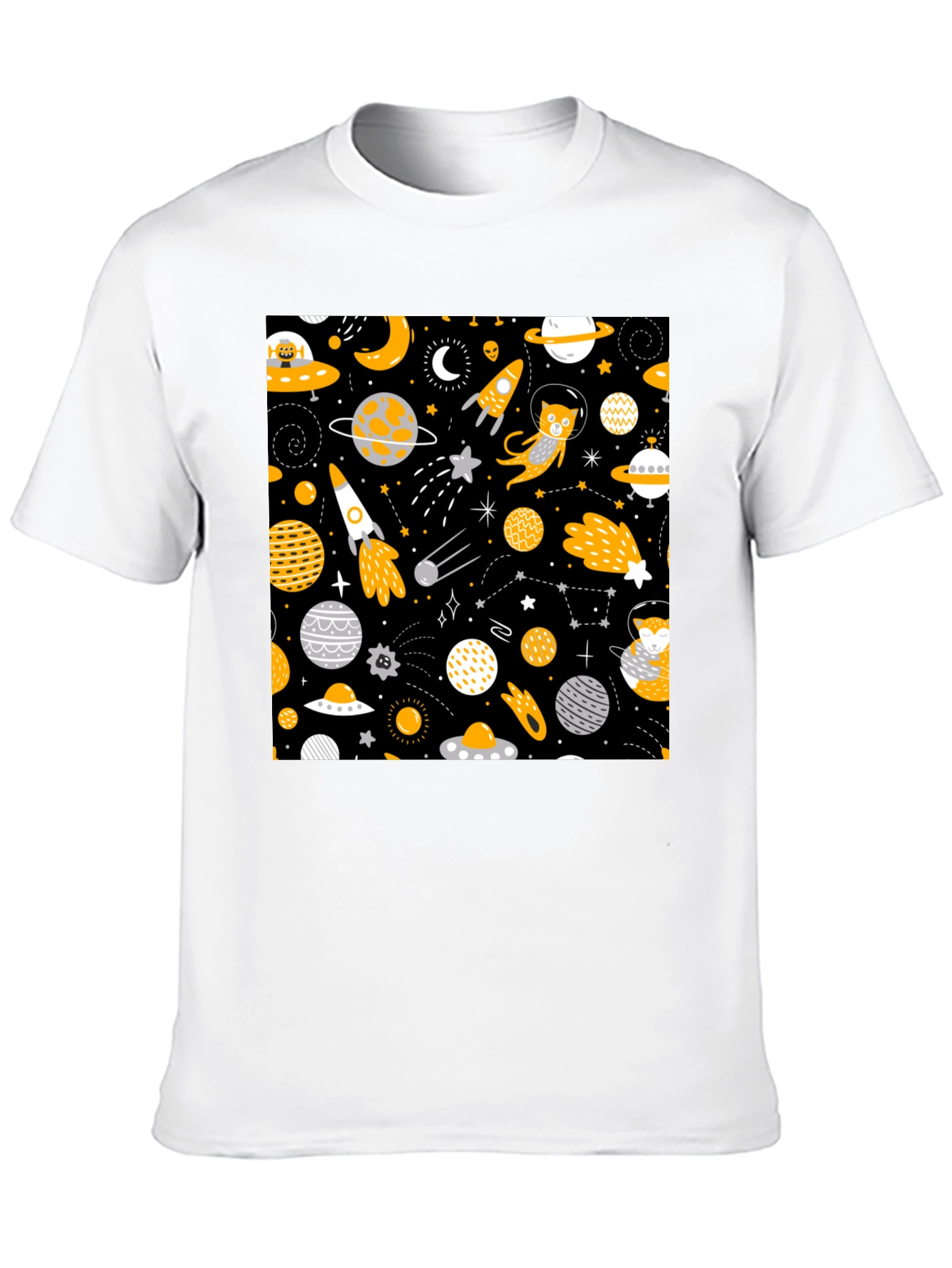 Space Cat Graphic T-Shirt