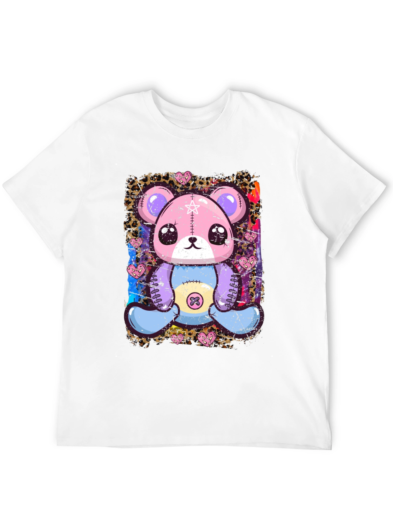 Cute Pastel Goth Teddy Bear Graphic T-Shirt
