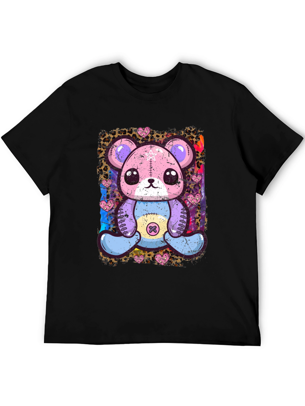 Cute Pastel Goth Teddy Bear Graphic T-Shirt
